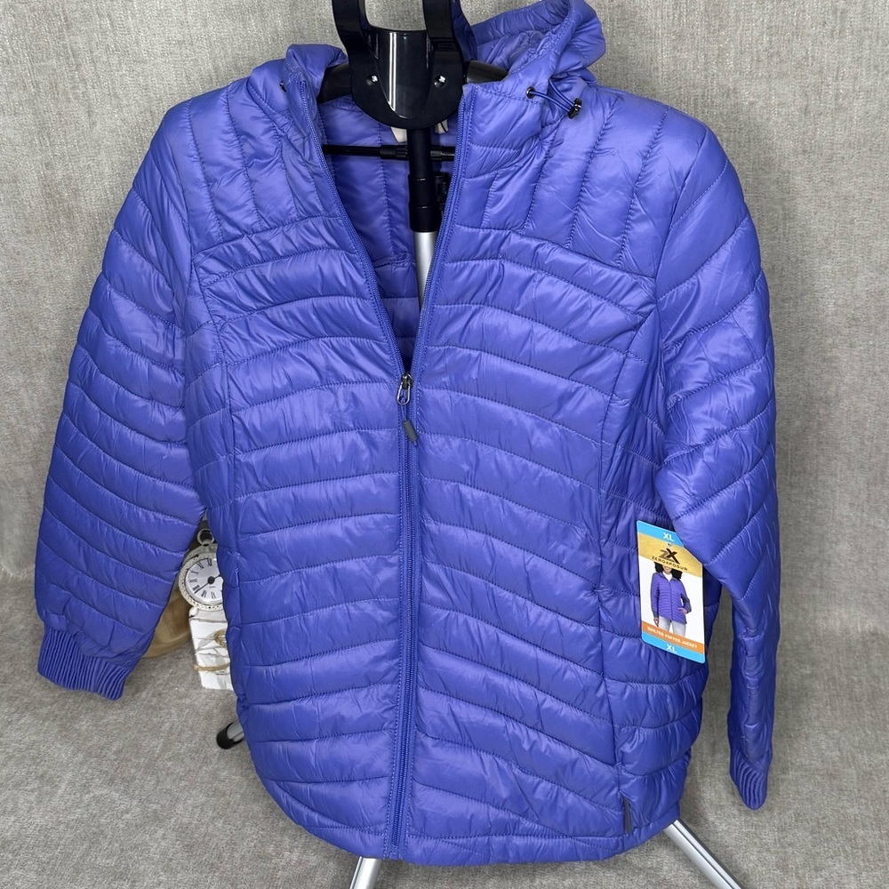 💜 Zeroxposur Women’s Quilted Puffer Jacket XL – NEW With Tags –